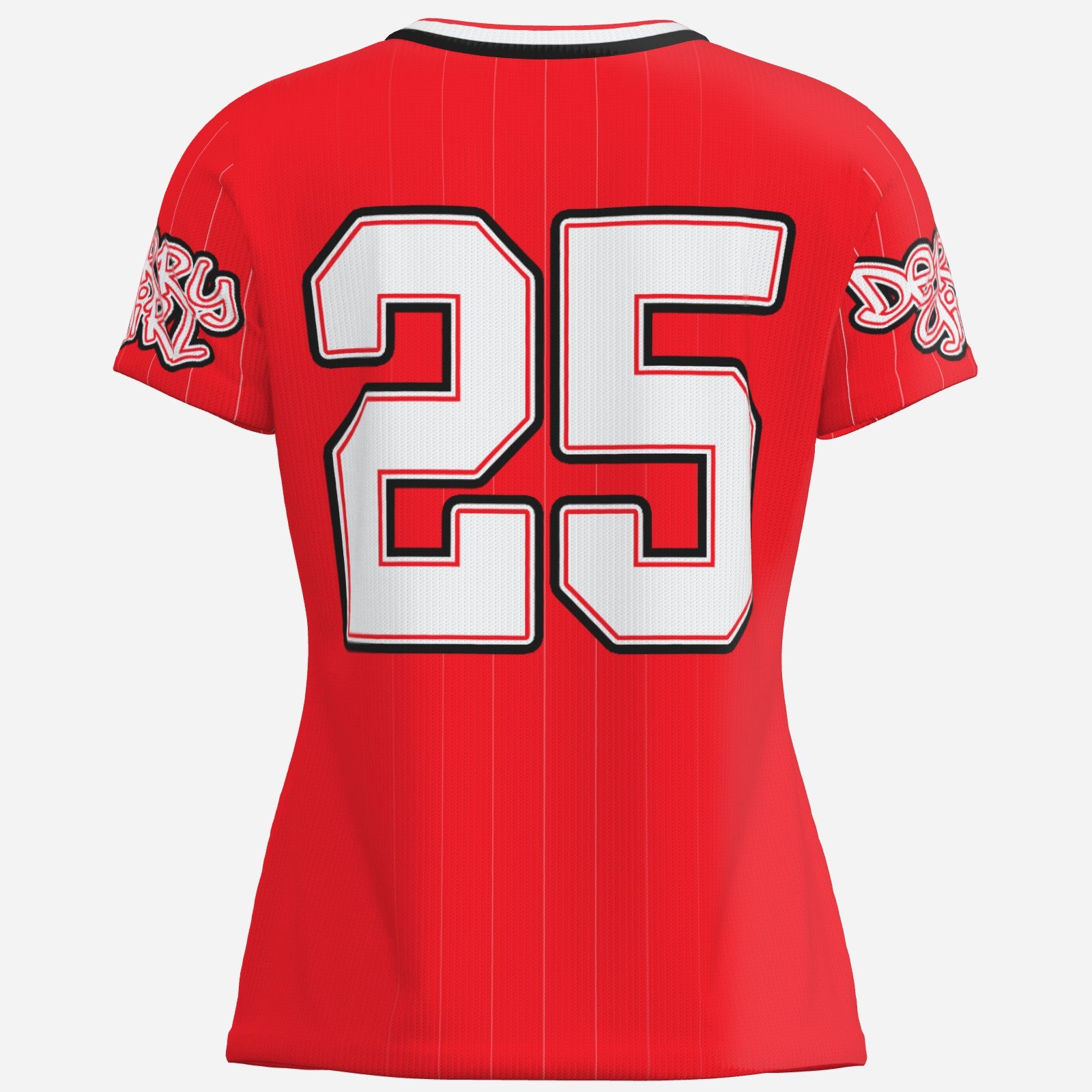 Derry Girl Baseball Jersey in Red