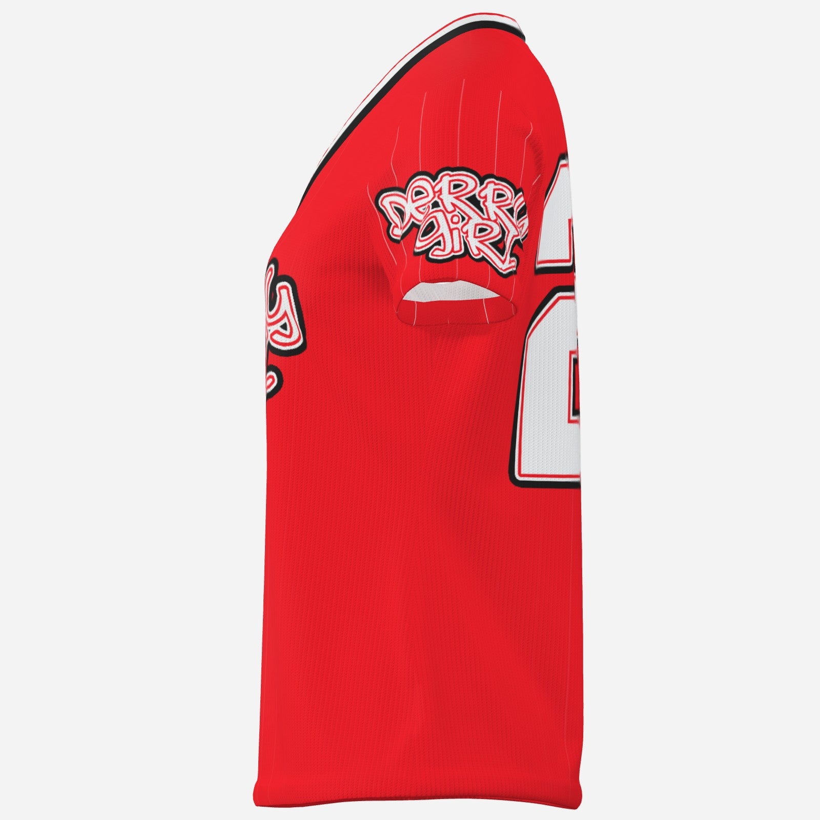 Derry Girl Baseball Jersey in Red
