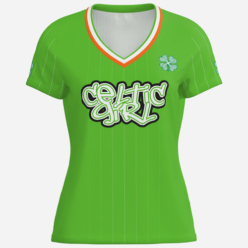 Camiseta de béisbol Celtic Girl