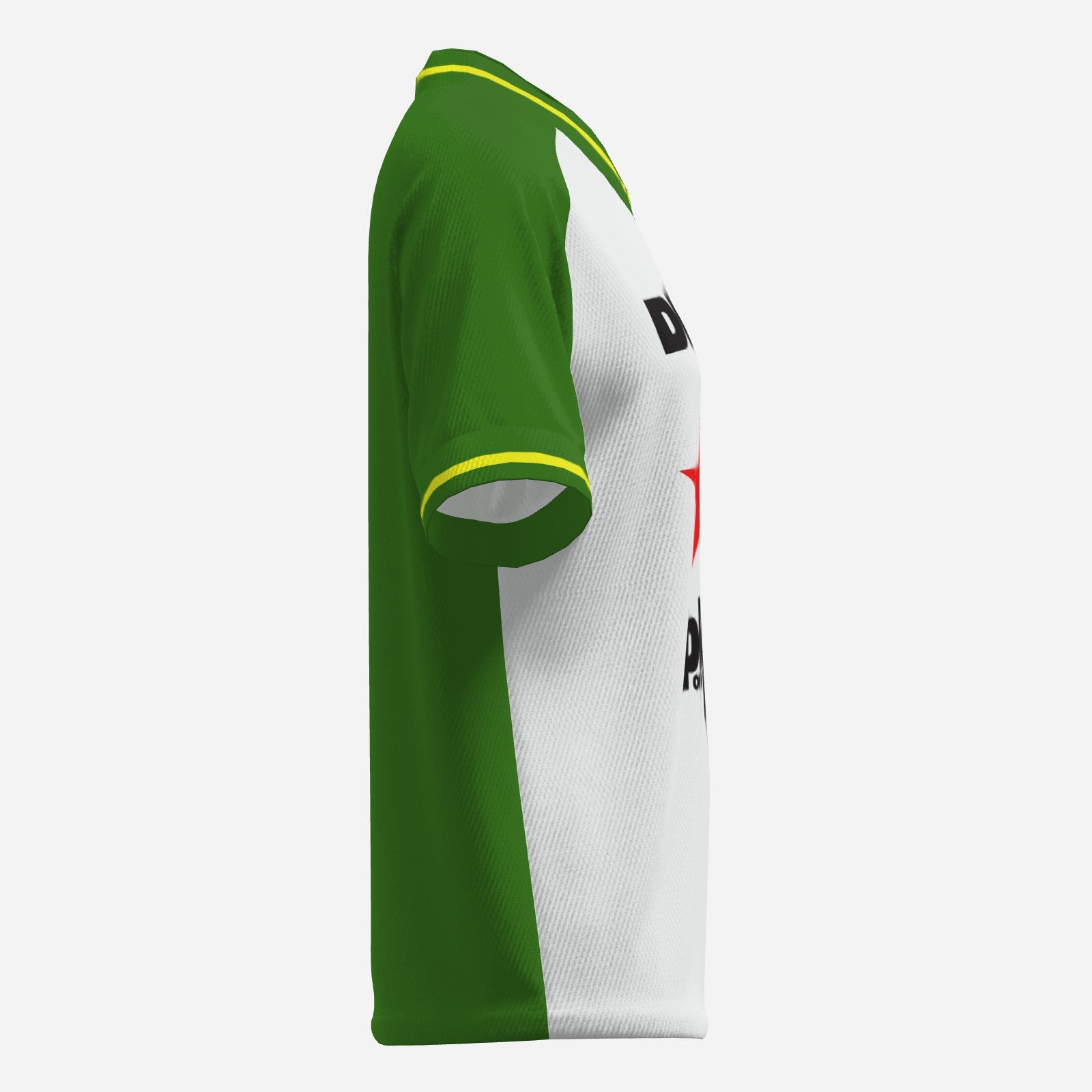 Womens V Neck Planet of the Irps Mesh Jersey Green