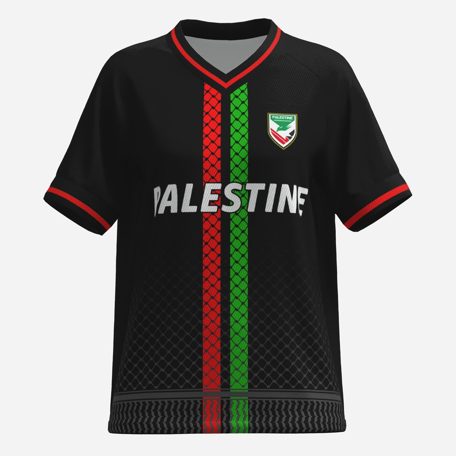Womens Mesh V Neck Palestine Jersey