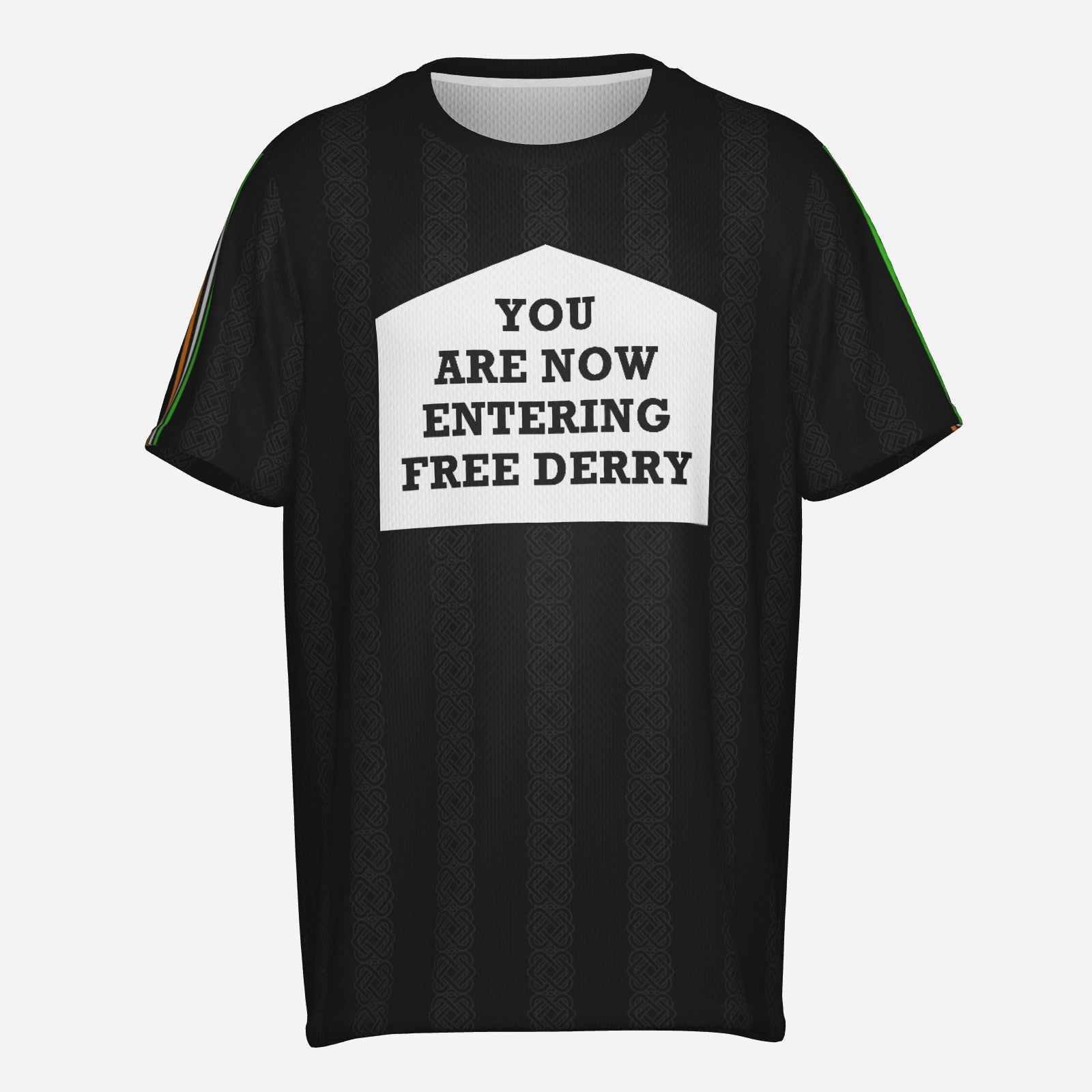 Free Derry Corner Black Mesh Jersey