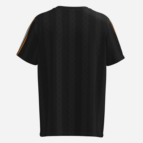 Bogside, Derry, Ireland Black O-Neck Mesh Jersey