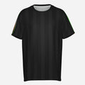 Black O-Neck Mesh Jersey