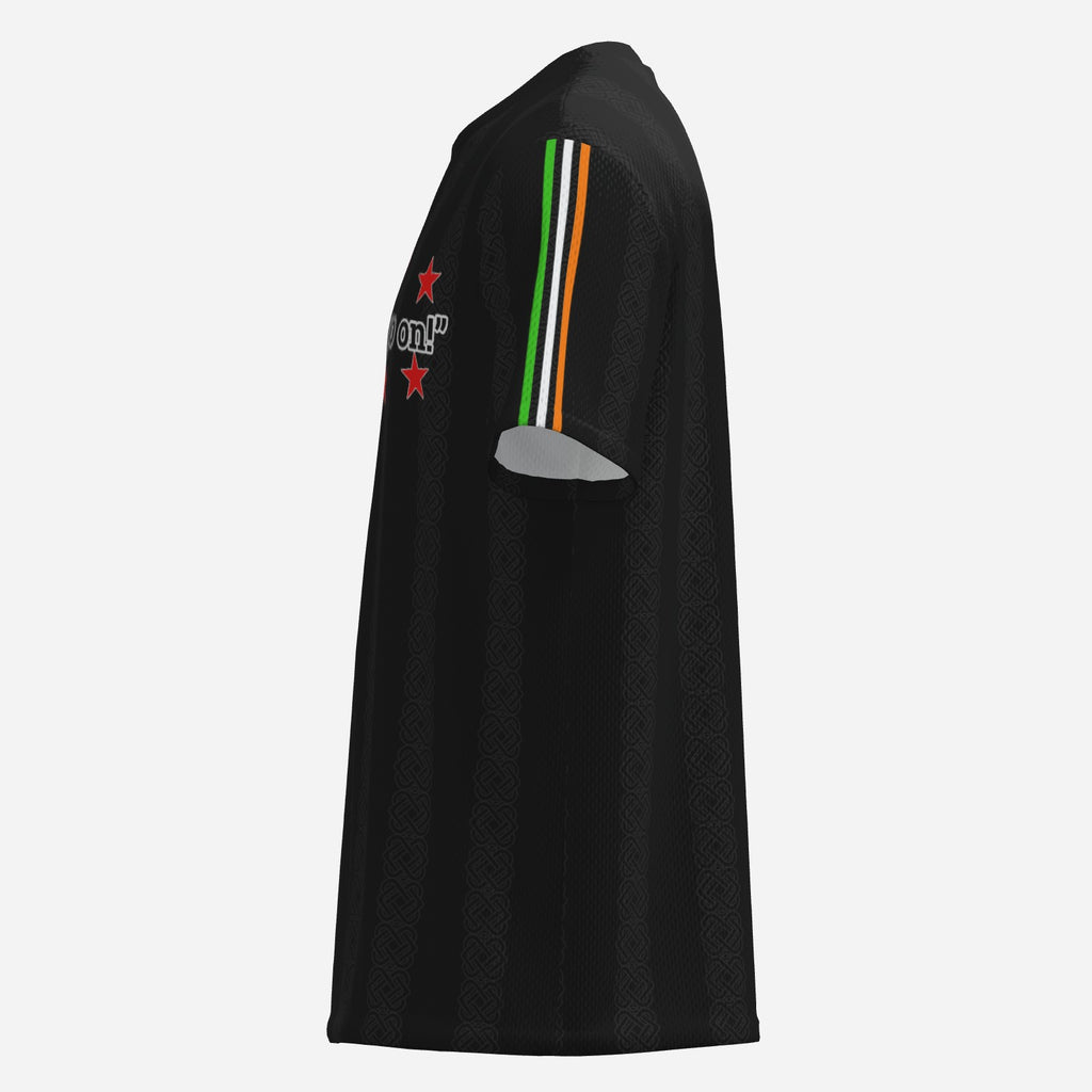 Let the fight go on! Patsy O'Hara Quote Black Mesh Jersey