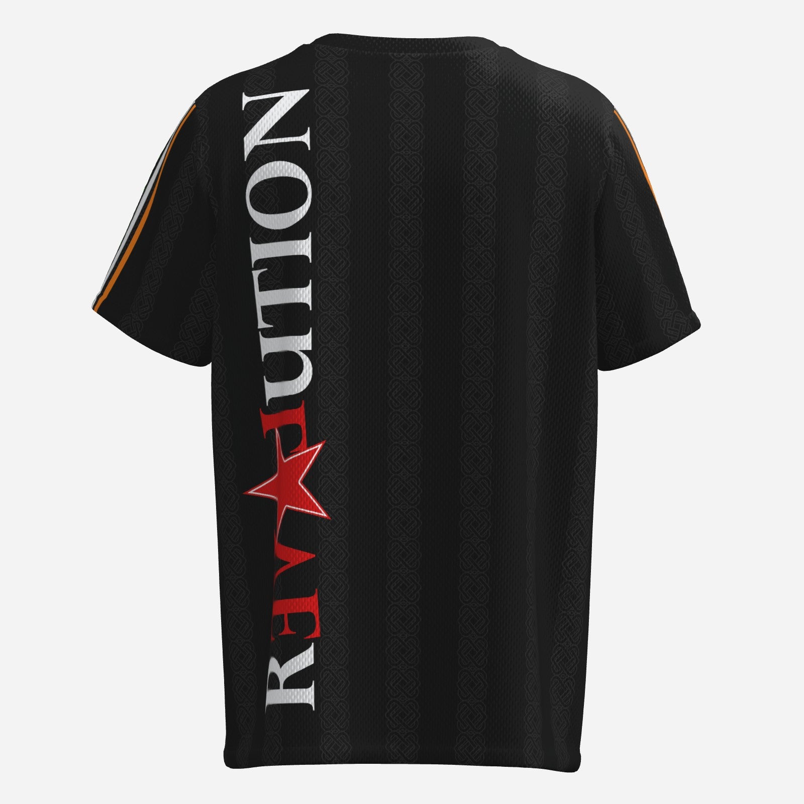 LOVE/REVOLUTION O-Neck Mesh Jersey