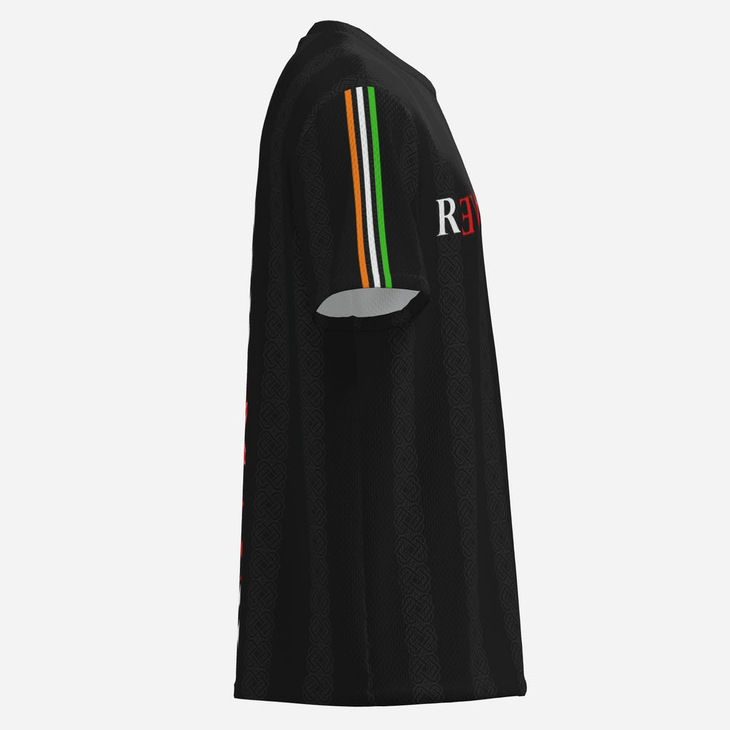 LOVE/REVOLUTION O-Neck Mesh Jersey