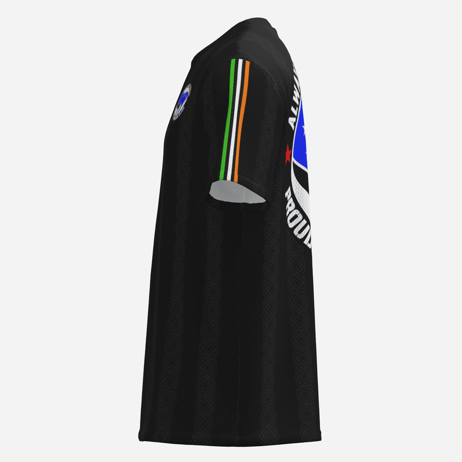 Always Anti-Fascist Proudly Working Class Starry Plough O-Neck Mesh Jersey