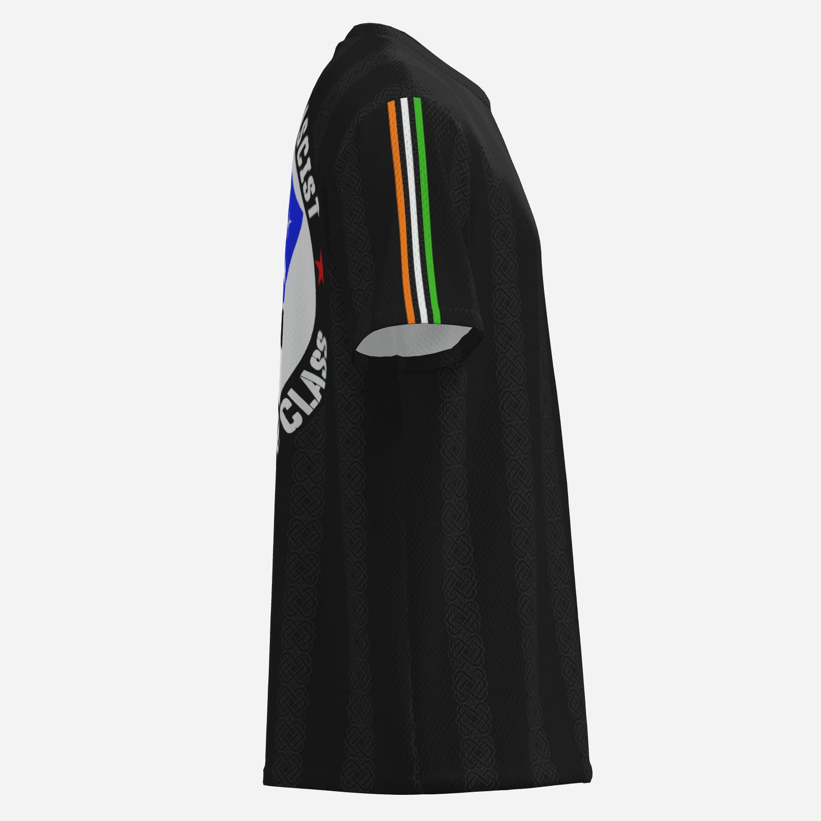 Always Anti-Fascist Proudly Working Class Starry Plough O-Neck Mesh Jersey