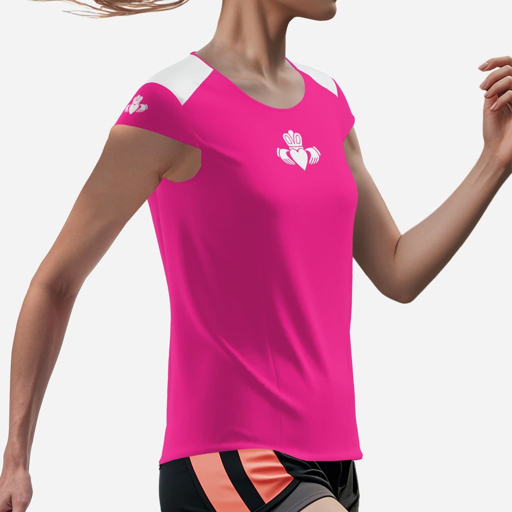 Womens Pink Claddagh Training Top