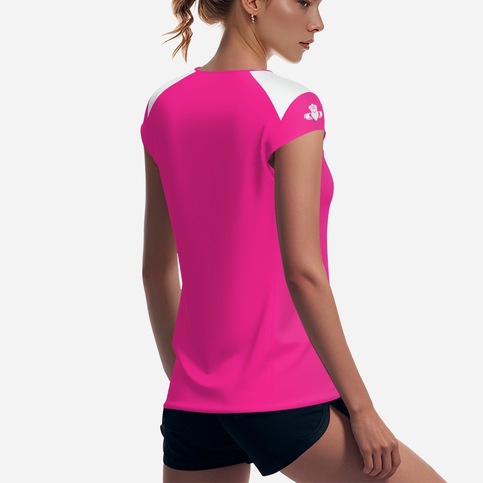 Womens Pink Claddagh Training Top