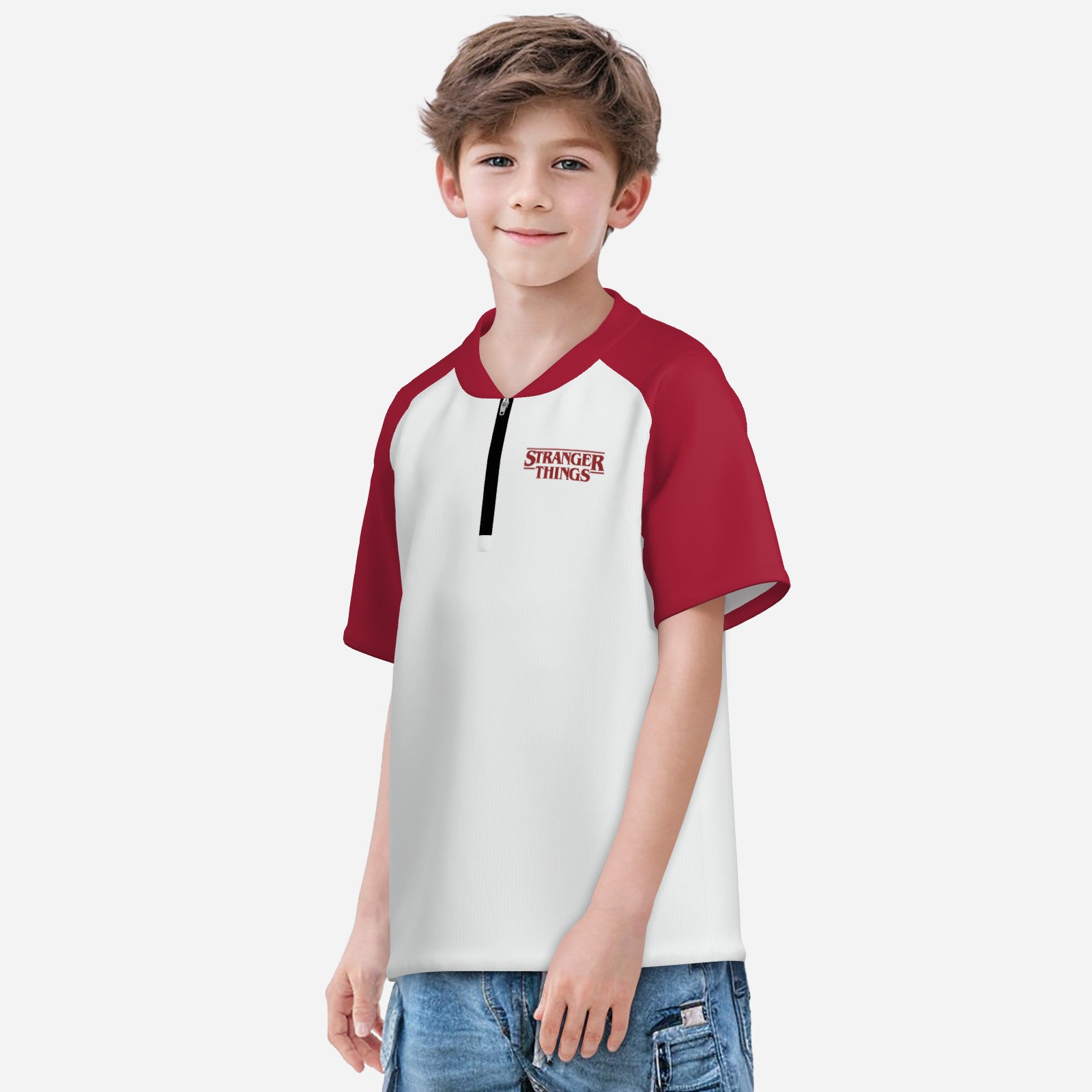 Stranger Things 1/4 Zip T-Shirt