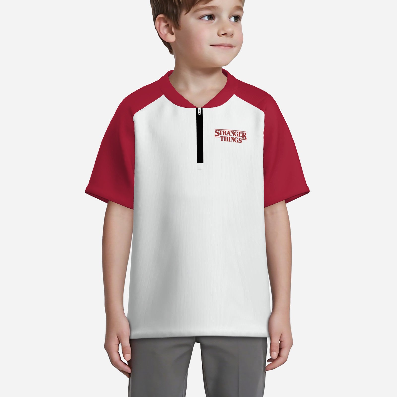 Stranger Things 1/4 Zip T-Shirt