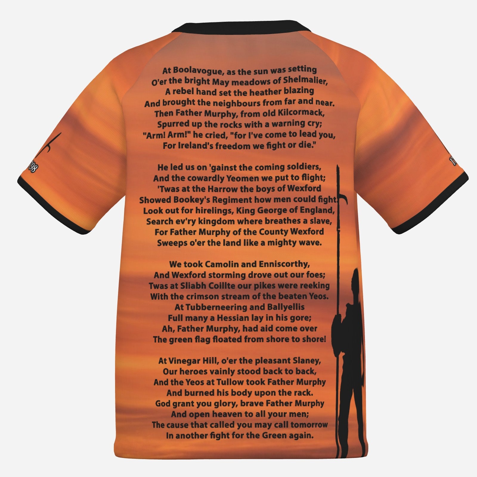 United Irishmen, 1798 Rebellion, The battle of Vinegar Hill Kids Jersey