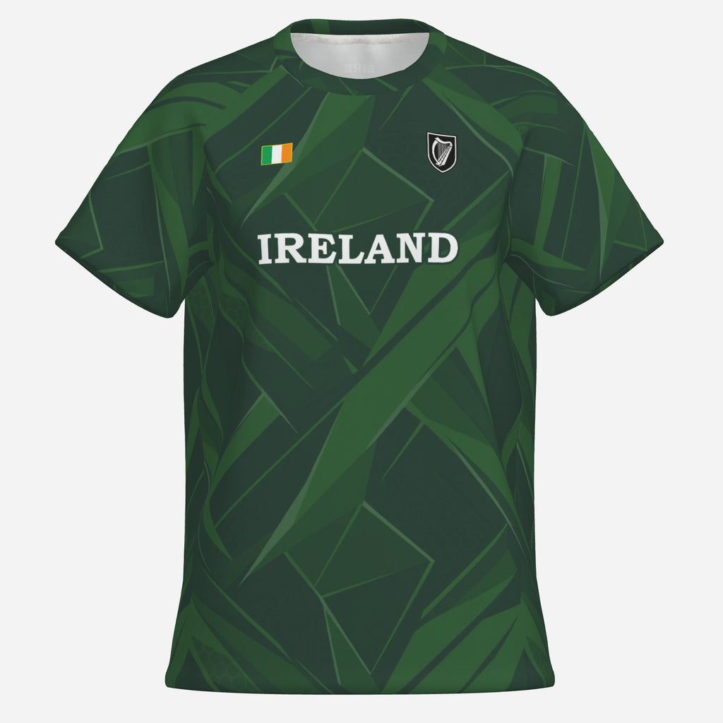 Womens IRELAND pattern mesh fabric jersey