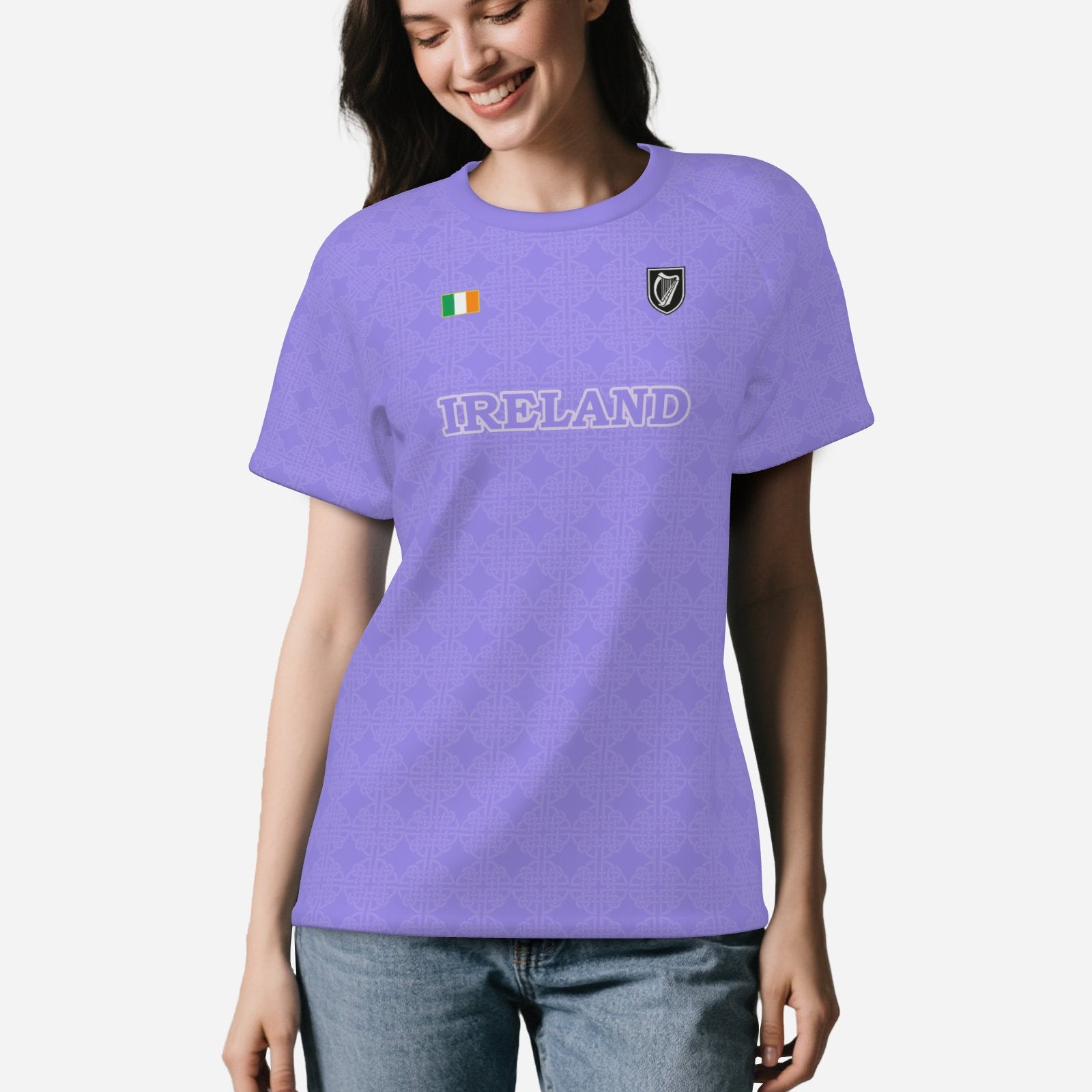 Womens IRELAND mesh fabric jersey in Lavender