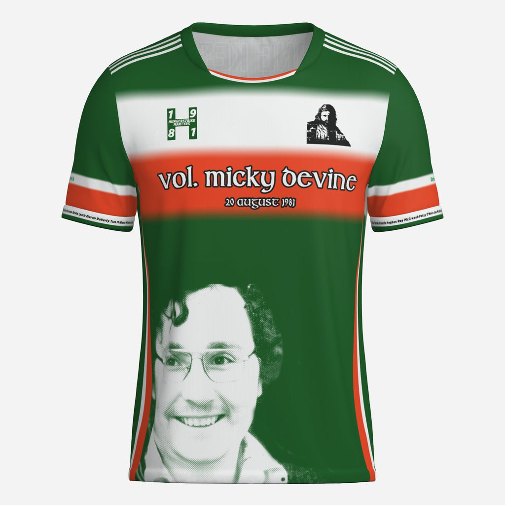Micky Devine Tribute Jersey - All Over Print Commemorative Soccer GAA Shirt