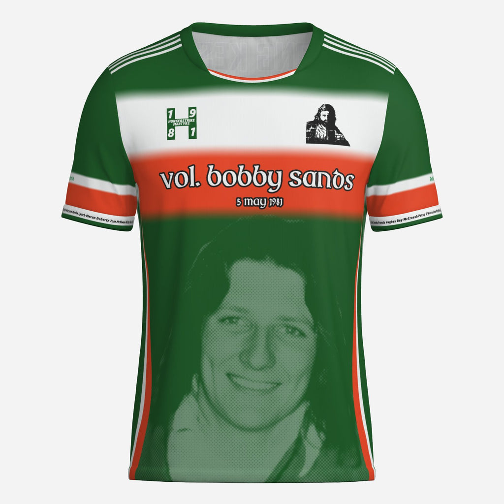 Bobby Sands Tribute Jersey - All Over Print Commemorative Soccer GAA Shirt