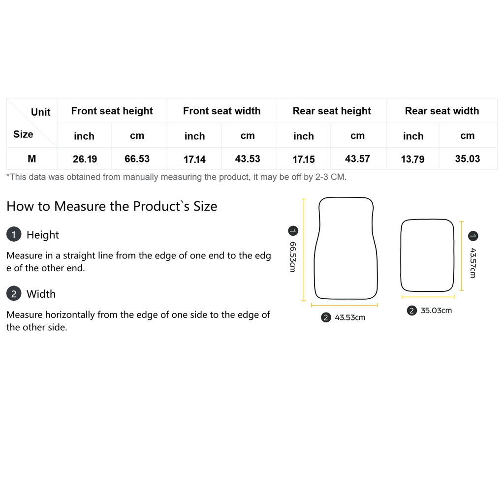 Palestine Car Mat Set