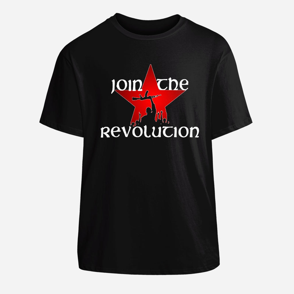 T-Shirt „Join the Revolution Red Star AK47“ (Größen S-XXXL)