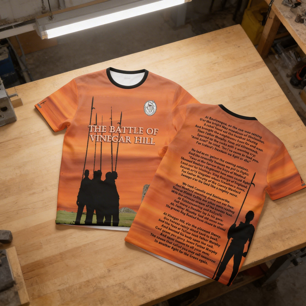 Camiseta Conmemorativa de los Irlandeses Unidos, la Rebelión de 1798 y la Batalla de Vinegar Hill