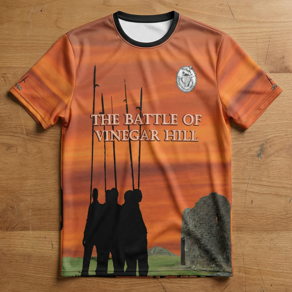 Camiseta Conmemorativa de los Irlandeses Unidos, la Rebelión de 1798 y la Batalla de Vinegar Hill