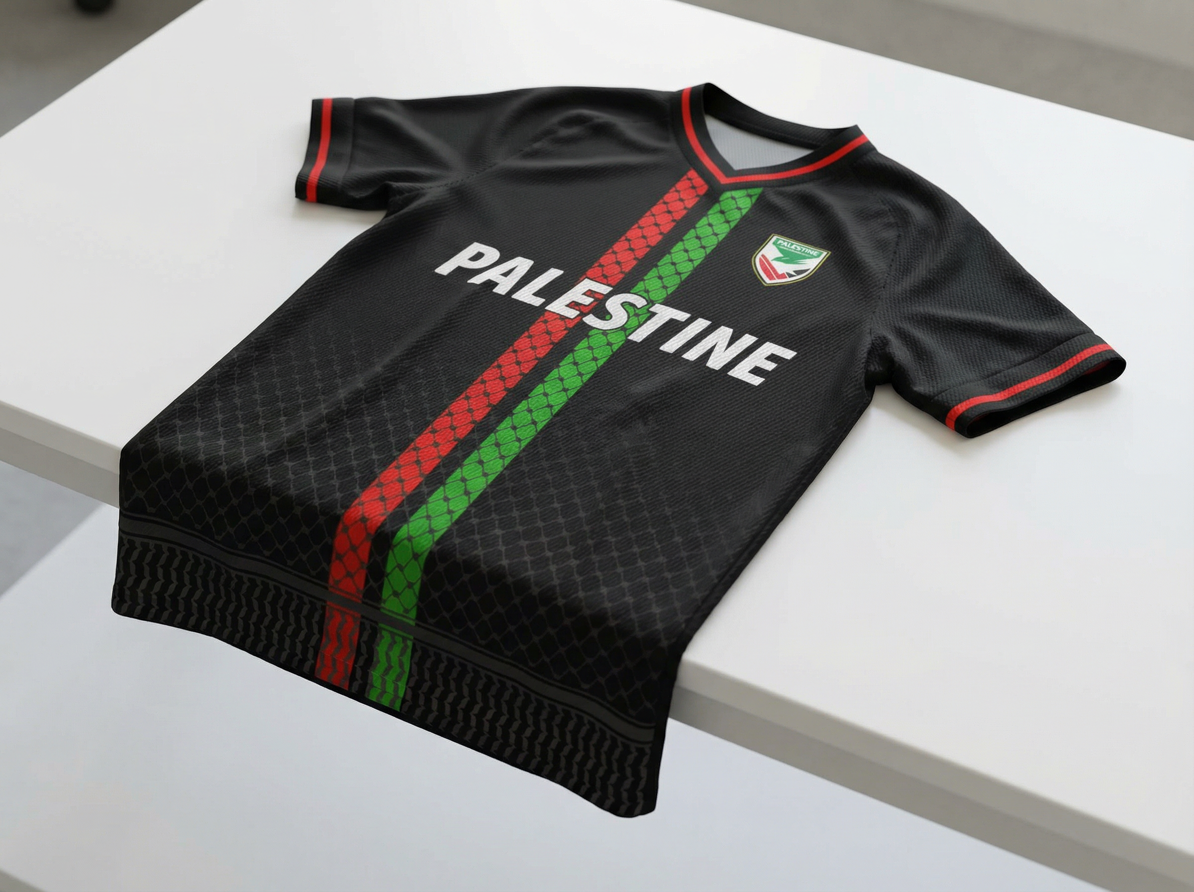 Womens Mesh V Neck Palestine Jersey