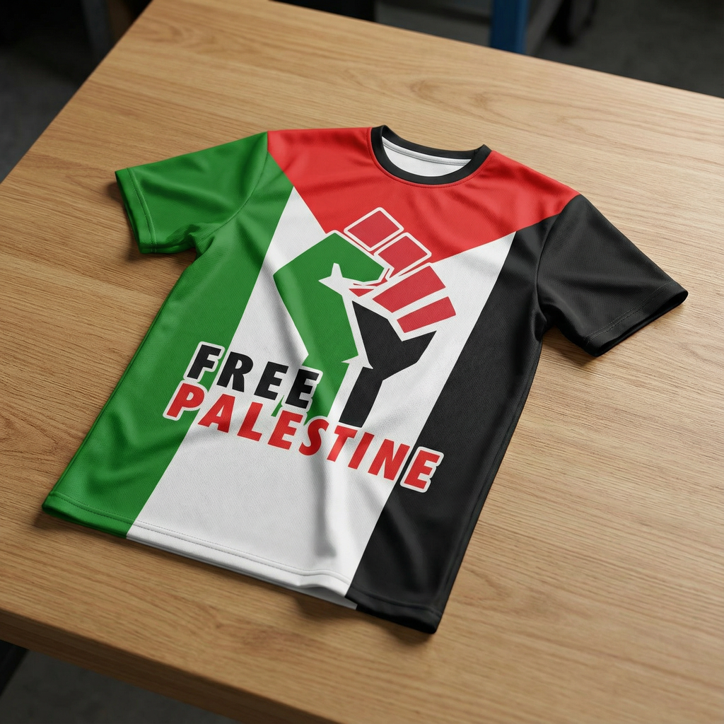 Free Palestine, Iconic Jersey. End the Genocide