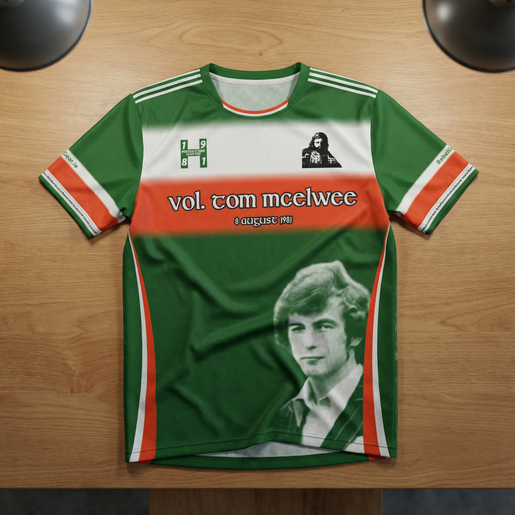 Tom McElwee Tribute Jersey - All Over Print Commemorative Soccer GAA Shirt