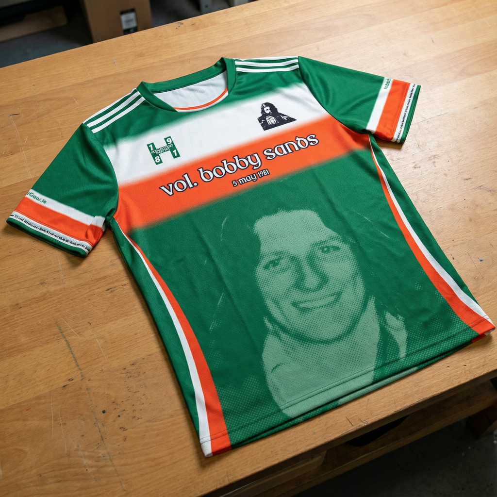 Bobby Sands Tribute Jersey - All Over Print Commemorative Soccer GAA Shirt