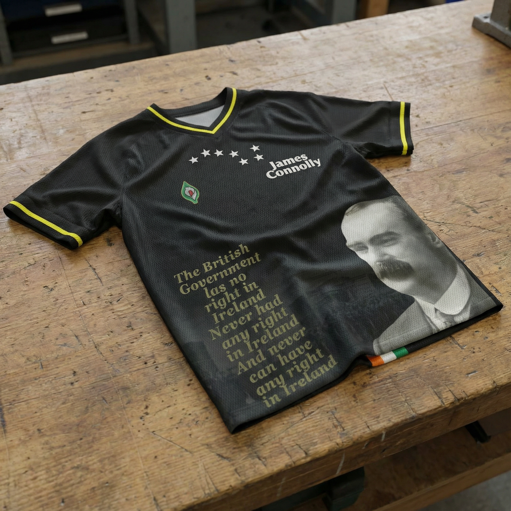 James Connolly Jersey - Black