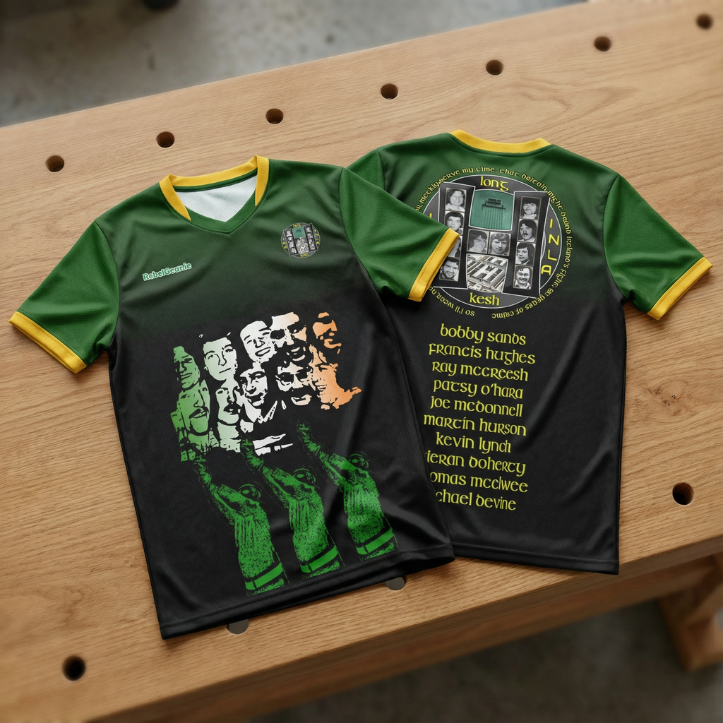 1981 IRA & INLA Hunger Strikers Commemorative Jersey with lyrics