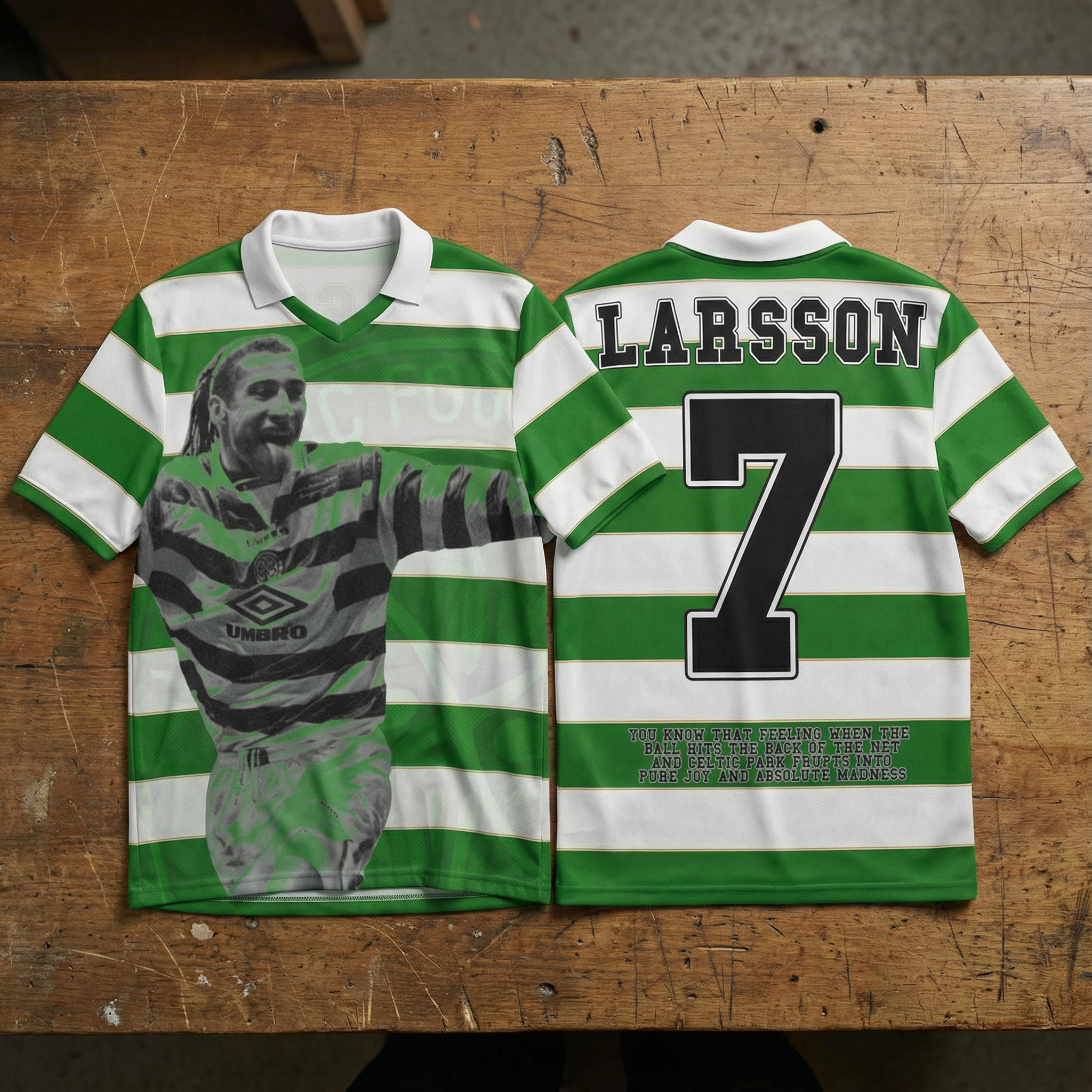Henrik Larsson Celtic Tribute Jersey