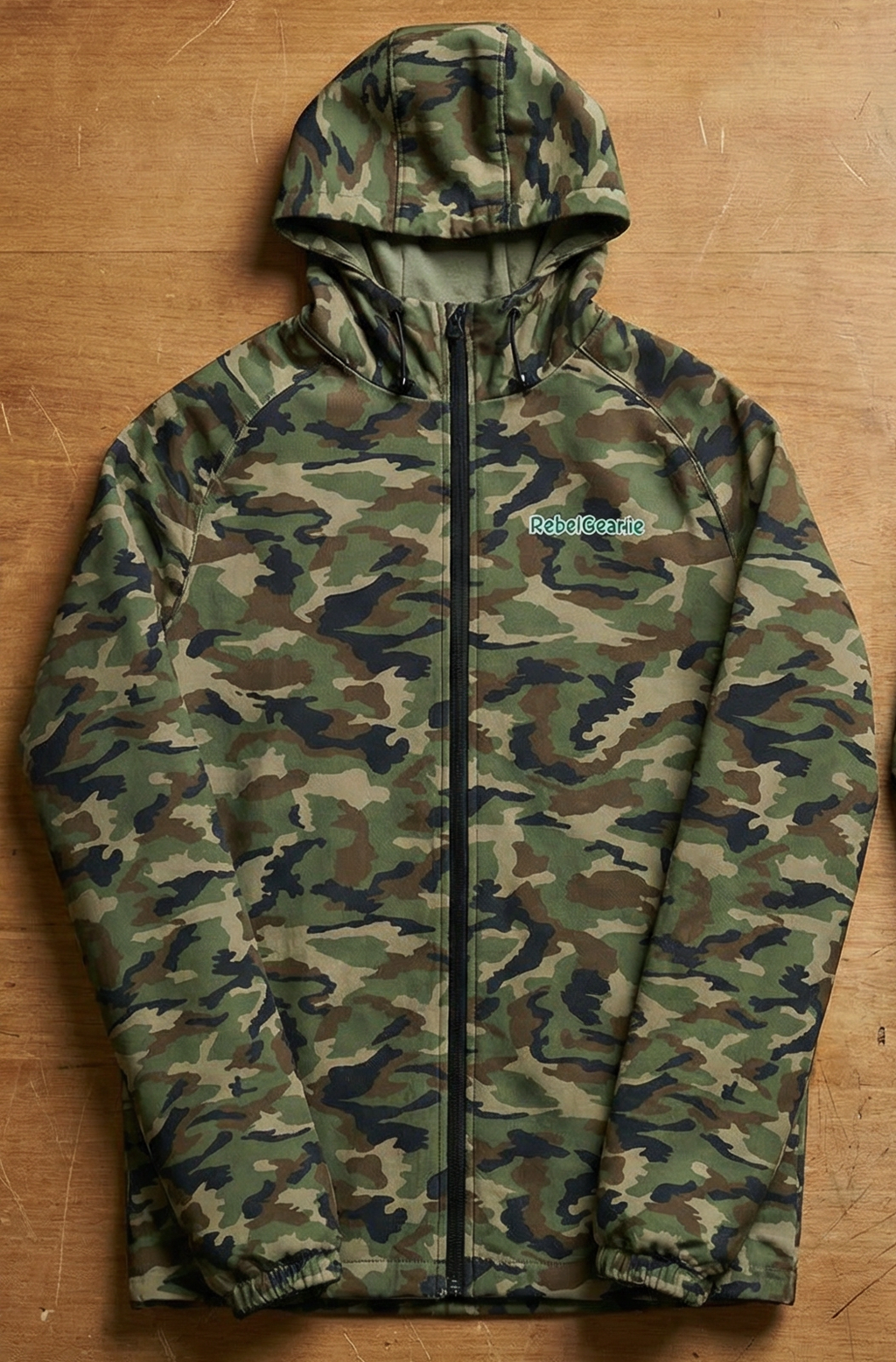 Men's Premium Zip Hoodie, Irish Camo RebelGear.ie