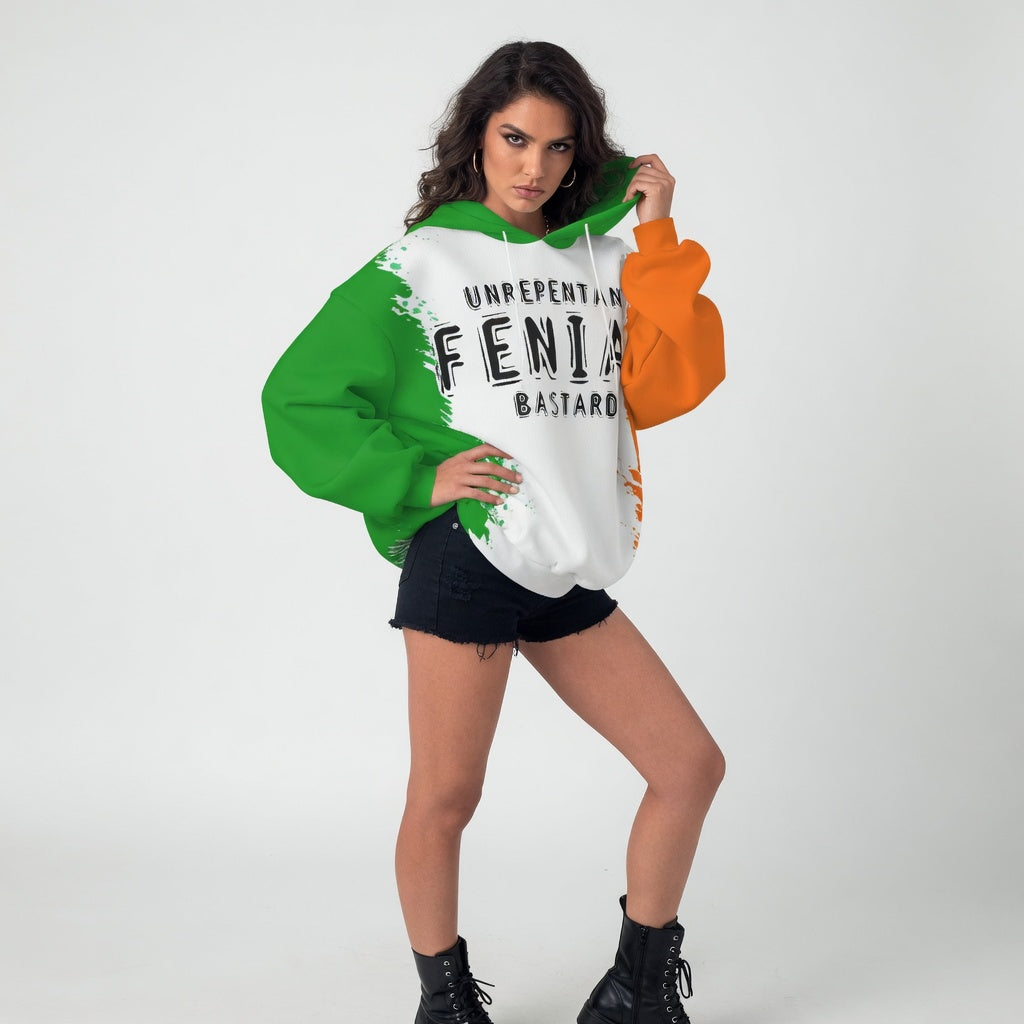 Women's Unrepentant FENIAN Bastard Drop Shoulder Hoodie
